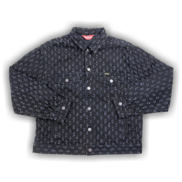 Buy Supreme Hole Punch Denim Trucker Jacket 'Black' - SS20J19