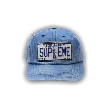 Buy Supreme License Plate 6-Panel 'Denim' - SS20H106 DENIM