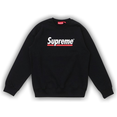 Supreme Underline Crewneck Black Men's - SS20 - US