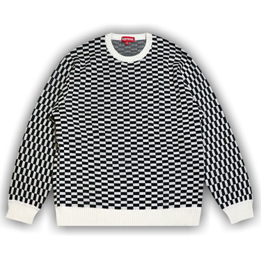 Buy Supreme Back Logo Sweater 'Checkerboard' - SS20SK4