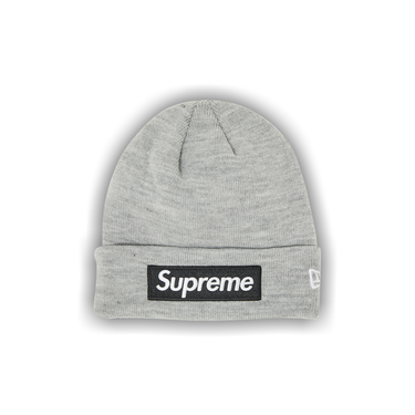 Supreme box logo beanie grey discount