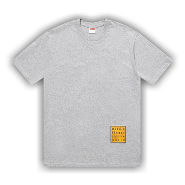 Supreme middle finger shop to the world tee