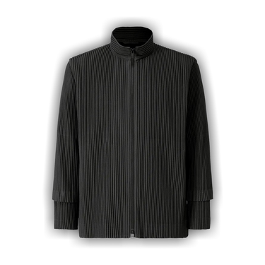 Buy Homme Plissé Issey Miyake Cargo Zip Track Top 'Coke Grey