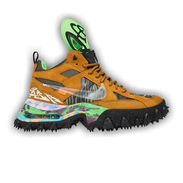 Off-White × Nike Air Terra Forma Wheat and Green Strike Nike Air Terra Forma Off-White Wheat Green Strike Men's