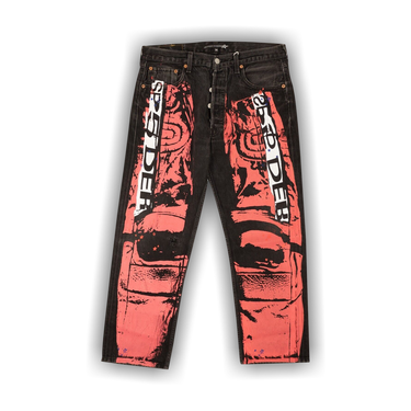 G Herbo着用 sp5der Levi's ペイント ブラック デニム 1108278_00.png.png
