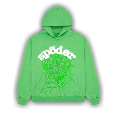 Size xl Sp5der Web Hoodie 'Slime Green'