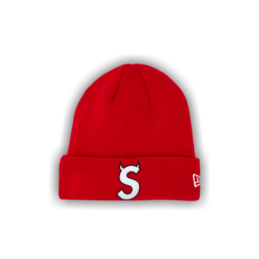 Buy Supreme x New Era S Logo Beanie 'Red' - FW22BN11 RED | GOAT