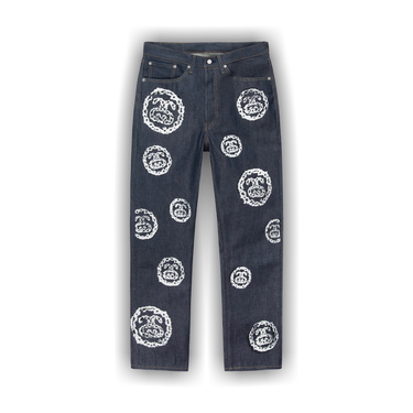 n*h様 Stussy x Denim Tears Needle Point B Denim Tears x Stussy Needlepoint Belt - Size L/XL - Green