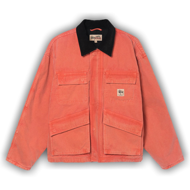 Buy Stussy Washed Canvas Shop Jacket 'Orange' - 115589 ORAN | GOAT