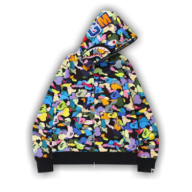 Bape multi camo shark shop