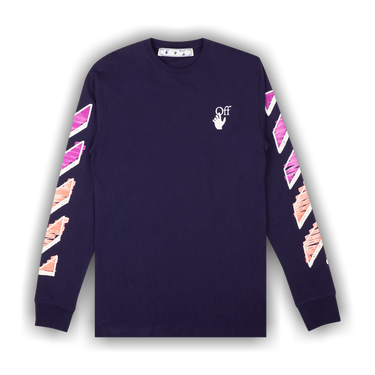 ★Off-White★ Logo Short Sleeve T-Shirt Purple OMAA027S23JER Off-White Logo Print t-shirt | Purple | FARFETCH