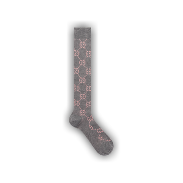 Buy Gucci Lamé GG Socks 'Grey' - 476525 3G199 1372 | GOAT