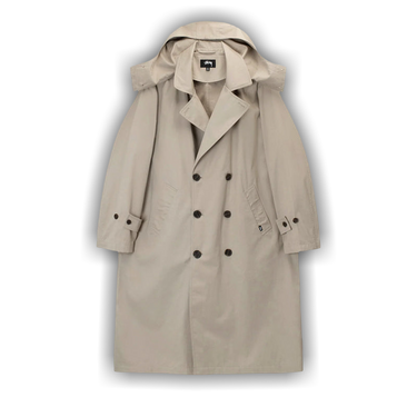 Size m Stussy Solar Trench Coat 'Khaki'