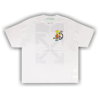Buy Off-White Bart Peace Oversized T-Shirt 'White Buy Off-White Bart Peace Oversized T-Shirt 'White