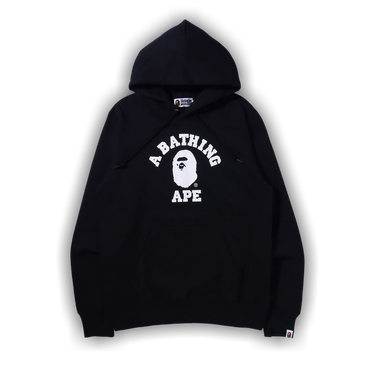 Buy BAPE College Pullover Hoodie 'Black' - 1H80 114 008 BLACK | GOAT