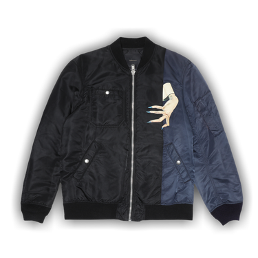 Buy Undercover Hurt D-Hand Bomber Jacket 'Black/Navy' - UCP4206 Buy Undercover Hurt D-Hand Bomber Jacket 'Black/Navy' - UCP4206