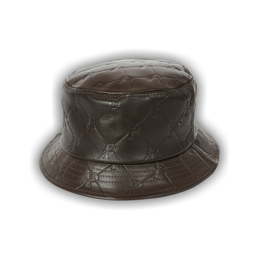 Buy Palace Pal-M-Gram Leather Bucket Hat 'Brown' - P23ACC030 | GOAT