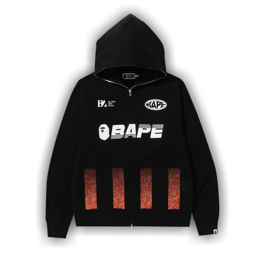 Buy BAPE Soccer Game Graphic Relaxed Fit Full Zip Hoodie 'Black