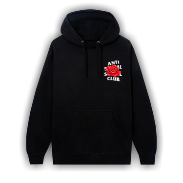 Anti social social club hoodie rose sales