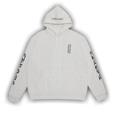Buy Chrome Hearts Plus Cross Horseshoe Hoodie 'White' - 1383 Buy Chrome Hearts Plus Cross Horseshoe Hoodie 'White' - 1383