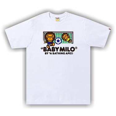 人気 ☆BAPE☆ BABY MILO T-SHIRT WHITE BAPE-x-Joshua-Vides-Baby-Milo-