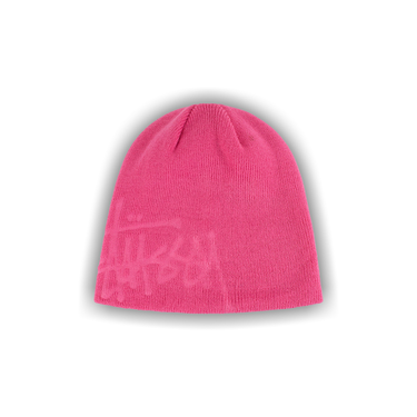 Buy Stussy Debossed Stock Logo Skullcap Beanie 'Pink