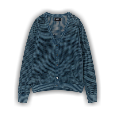 Buy Stussy Loose Gauge Cardigan 'Blue' - 117164 BLUE | GOAT
