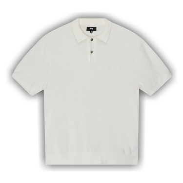 トップス STUSSY TEXTURED SS POLO SWEATER