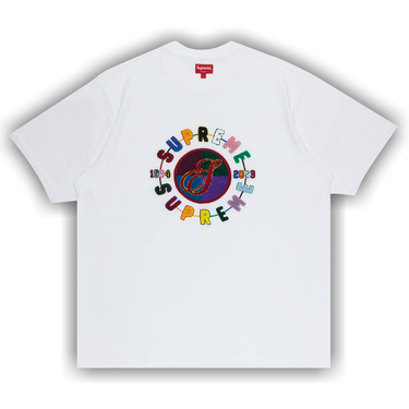 Buy Supreme Chenille Crest Short-Sleeve Top 'White' - SS23KN41