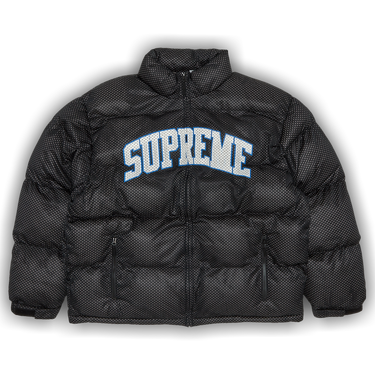Size xl Supreme Mesh Jersey Puffer Jacket 'Black'