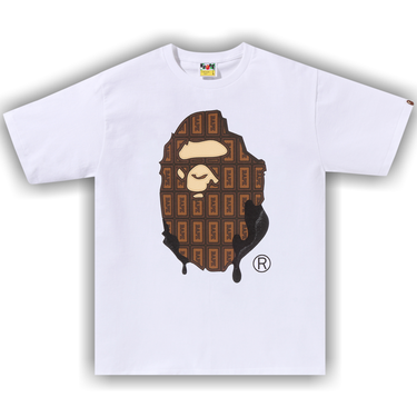 Buy BAPE Valentine Chocolate Ape Head Tee 'White' - 1J20 110