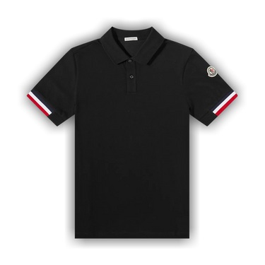 Tシャツ・カットソー MONCLER Women Polo Shirts 093 8C000 22 89A1K999 Black Moncler Short Sleeve Polo Top - Black | Editorialist