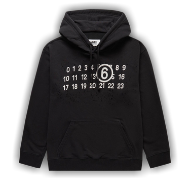 パーカー・フーディ MM6 Maison Margiela HOODIE (S52GP0150.S18286 900J BLACK) MM6 Maison Margiela Graphic-printed Zip-up Hoodie | italist