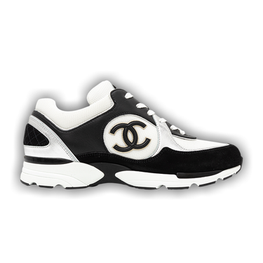 ☆かかとにも注目☆ CHANEL CCロゴ 圧族スニーカー 黒 白 Chanel CC Logo Sneaker Black White 39 NIB | eBay