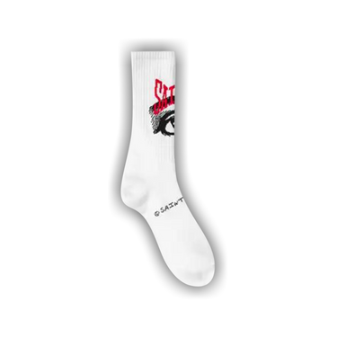 Buy SAINT Mxxxxxx Eye Socks 'White' - SM S23 0000 100 | GOAT