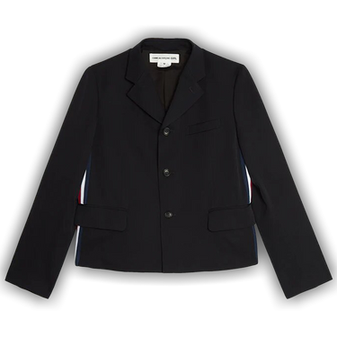 Buy Comme des Garçons Girl Gabardine Stripe Tape Blazer 'Navy