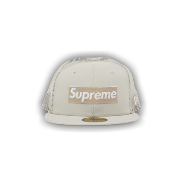 Supreme x New Era Box Logo Mesh Back 'Stone'