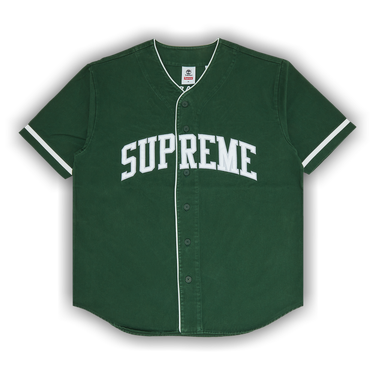 Supreme x Timberland Baseball Jersey 'Green' | GOAT