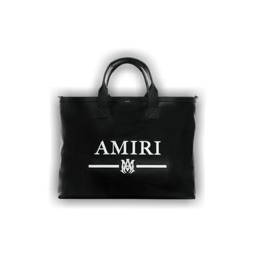 AMIRI / Nappa Logo Embroidery Tote Bag/トートバッグ/レザー/BLK/SS23MBT005 Buy Amiri Nappa Logo Embroidery Tote Bag 'Black' - SS23MBT005 001