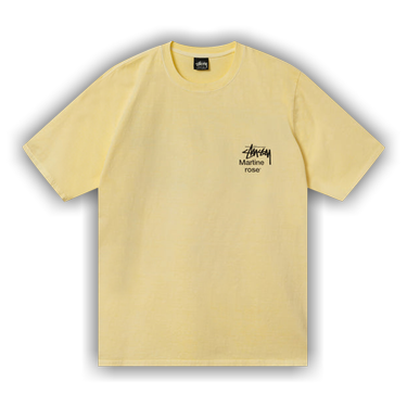 Buy Stussy x Martine Rose Collage Pigment Dyed Tee 'Lemon