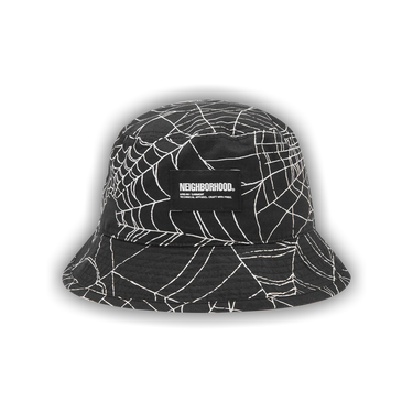 Neighborhood Spiderweb Bucket Hat black