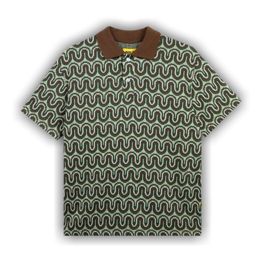 GOLF WANG STRIPE KNIT POLO Mサイズ Buy GOLF WANG Stripe Knit Polo 'Green Combo' - SS23TS1001G