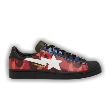 Bape x adidas Superstar 'Mixed Camo' | Multi-Color | Men's Size 8