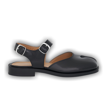 【関税＆送料込み】Maison Margiela Sandalo Tabi Maison Margiela Tabi Leather Sandals | Black | FARFETCH