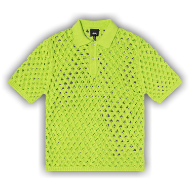 トップス stussy mesh poro Buy Stussy Big Mesh Polo Sweater 'Lime' - 117178 LIME | GOAT
