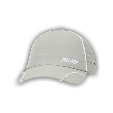 Buy Palace Font Zip Shell Neck Saver 6-Panel 'Grey