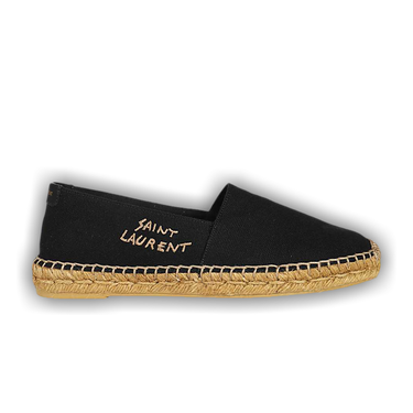 スニーカー Saint Laurent ESPADRILLE (6059511P210 1000) SAINT LAURENT EMBROIDERED LOGO ESPADRILLES MEN SHOES
