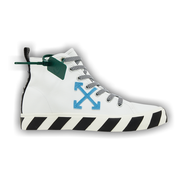 七分袖　off-white× mid-Blue 42 OFF-WHITE Sponge Mid Top White Blue Men's