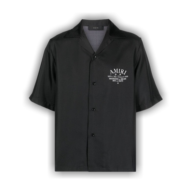 Buy Amiri Arts District Bowling Shirt 'Black' - PF23MSS030