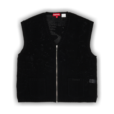 Buy Supreme Dragon Zip Up Sweater Vest 'Black' - SS23SK21 BLACK | GOAT